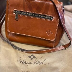 Patricia Nash MOLINA Convertible Backpack Crossbody Shoulder Bag Brown Leather